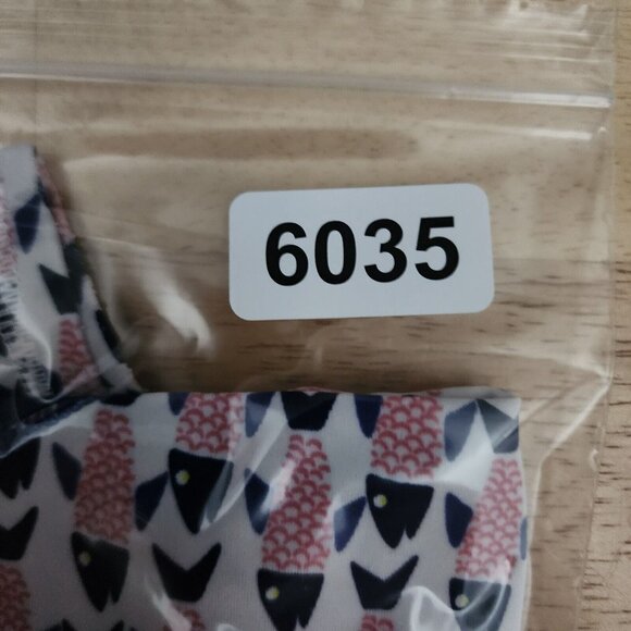 Egg By Susan Lazar Baby One Piece Zip Front LS Rashguard Red White Blue Fish 12M - Picture 13 of 13